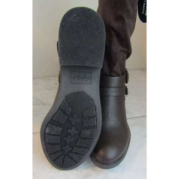 STYLE & CO ASHLIE CHOCOLATE WOMEN BOOTS SIZE 5 - Picture 4 of 5